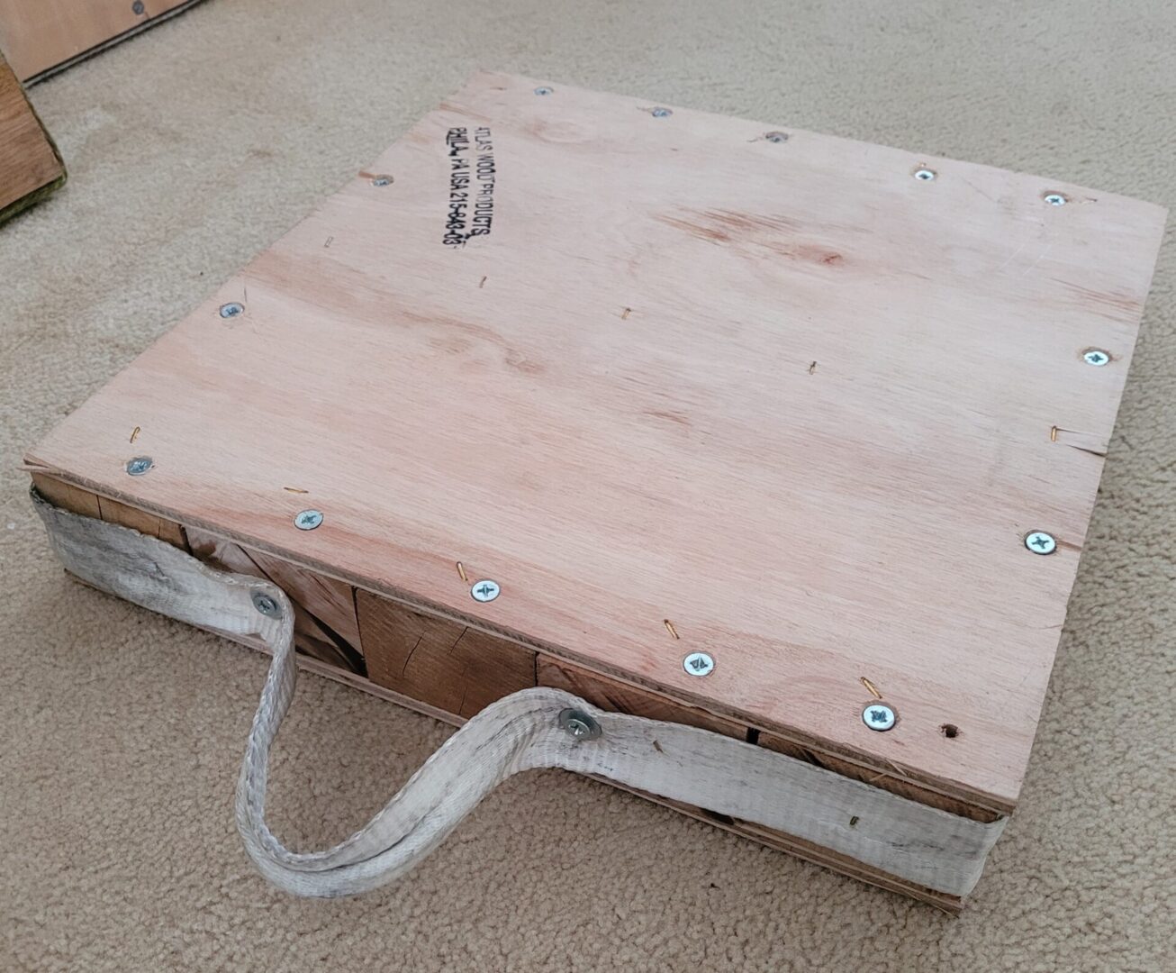 plywood pad 3 inch laying down